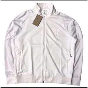 New Nike Kobe Bryant Halo White Mamba Full Zip Jacket FZ0936-100 Men Size XL